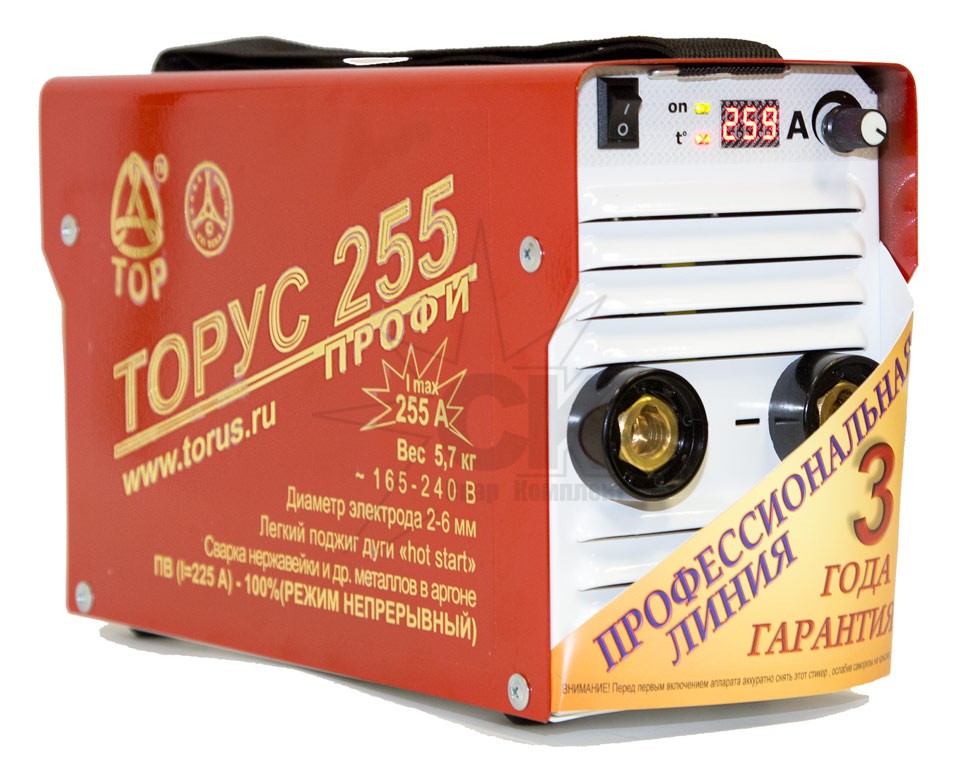 Инвертор сварочный ТОРУС-255 ПРОФИ