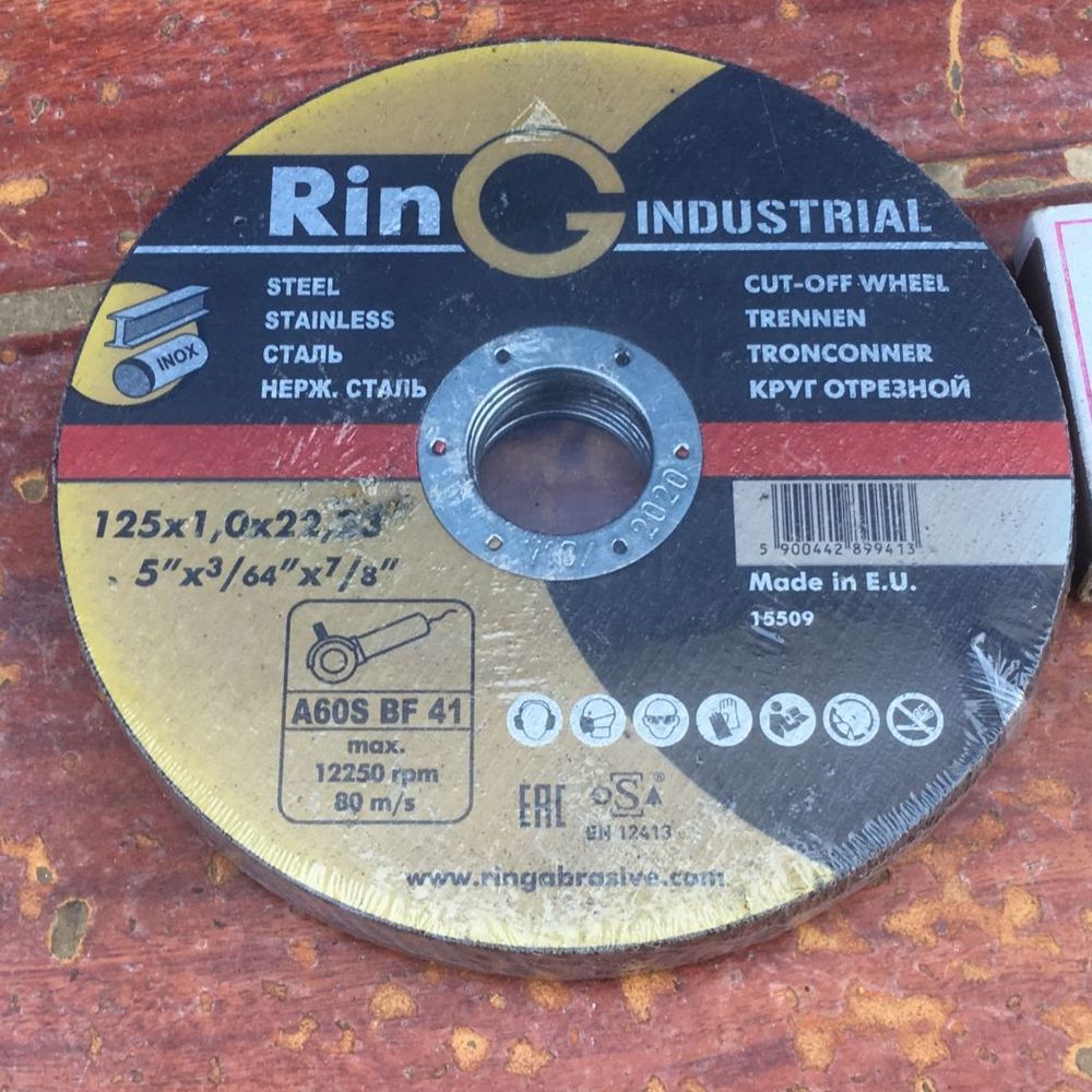Круг отрезной 125*1,0*22 ,23 41 14А RING