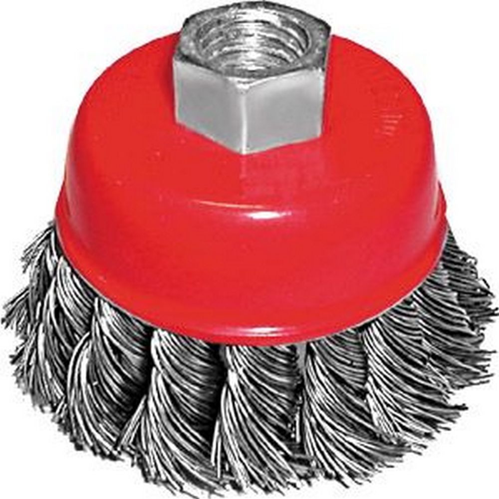 Щетка УШМ чашка крученая 75мм, М14 Hobbi 45-1-003