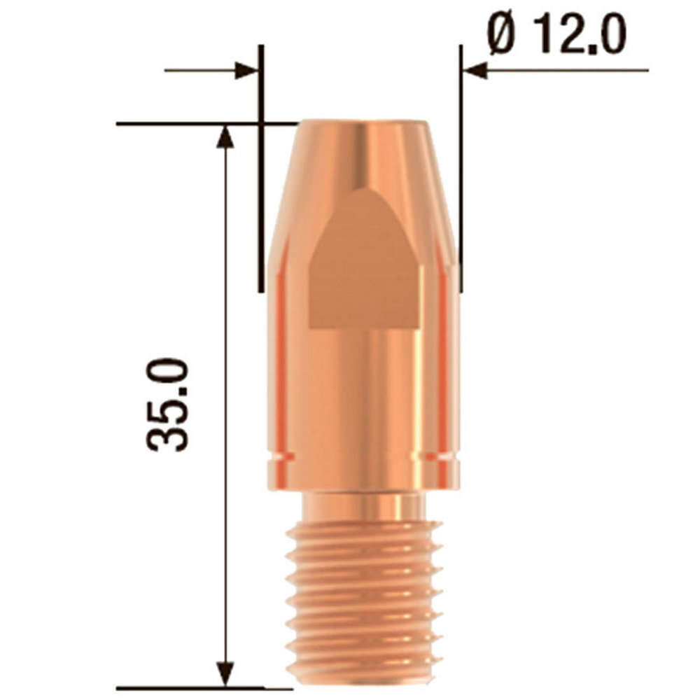 Наконечник медный M10/35/1,2мм CUCRZR (1 уп.-25 шт.)