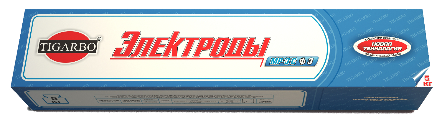 Электроды МР3С д.4мм (5кг в уп) Tigarbo