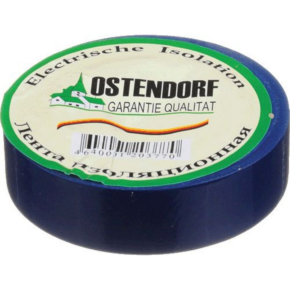 Изолента синяя 19*20 ПВХ OSTENDORF