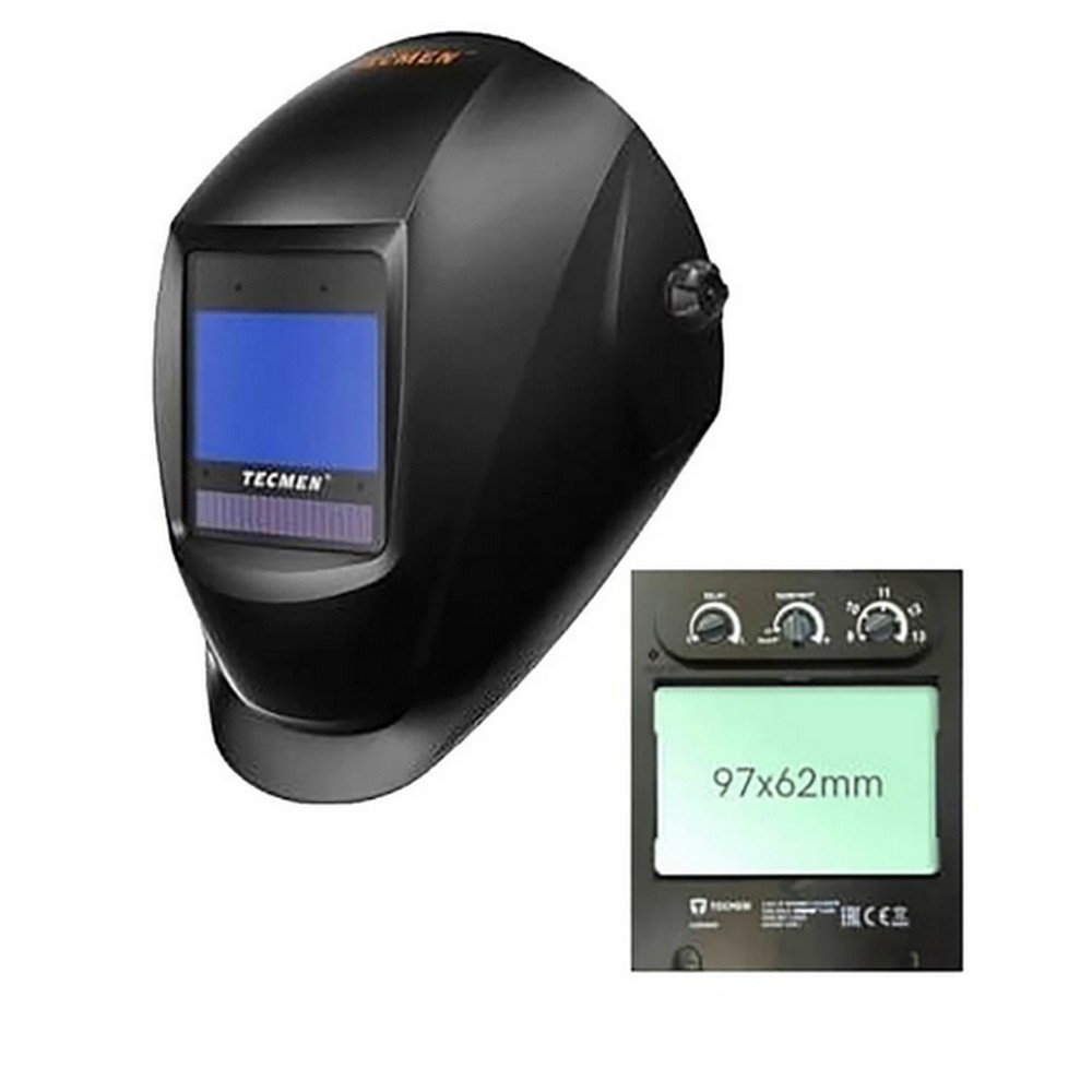 Маска сварщика Tecmen ADF-800S ТМ16 BLACK (97*62)