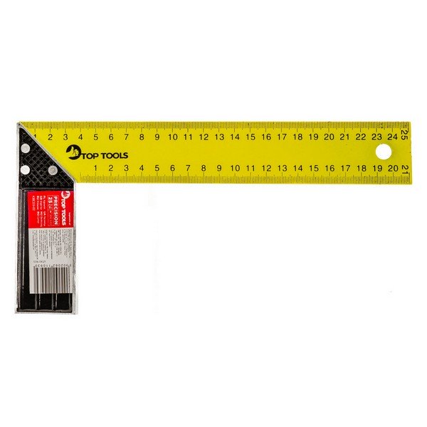Угольник стальной Top Tools, 250мм, 12/120