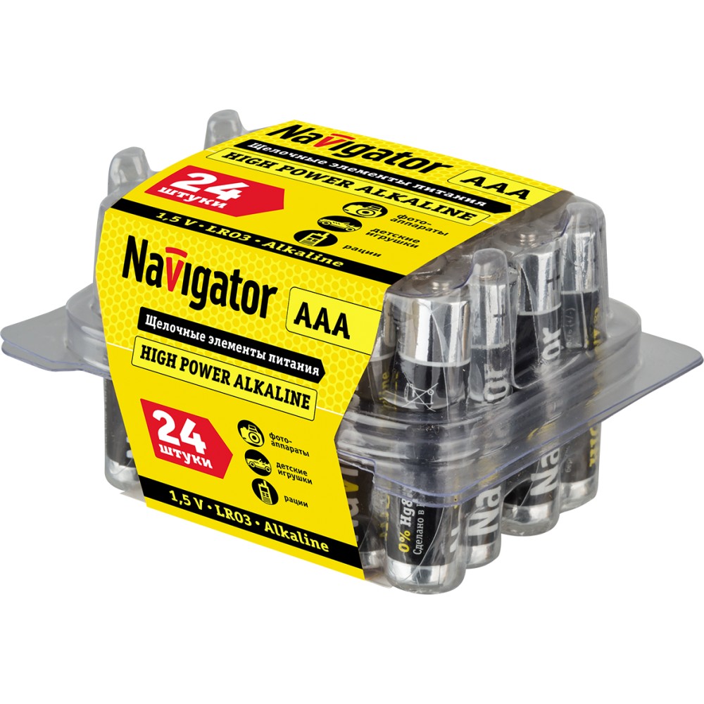 Батарейка NBT-NE-LR6-BOX24 ААА Navigator
