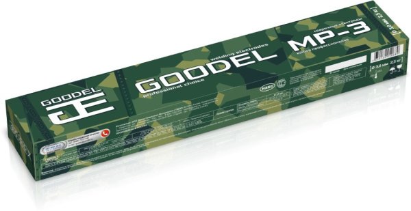 Электроды МР3 д. 3мм (2,5кг в уп) GOODEL