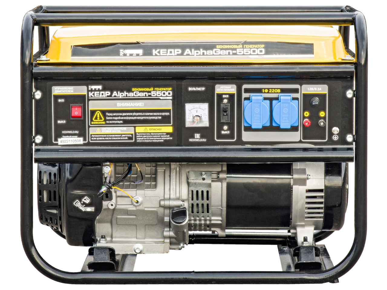 Электрогенератор КЕДР бензиновый AlphaGen-5500 — изображение 2