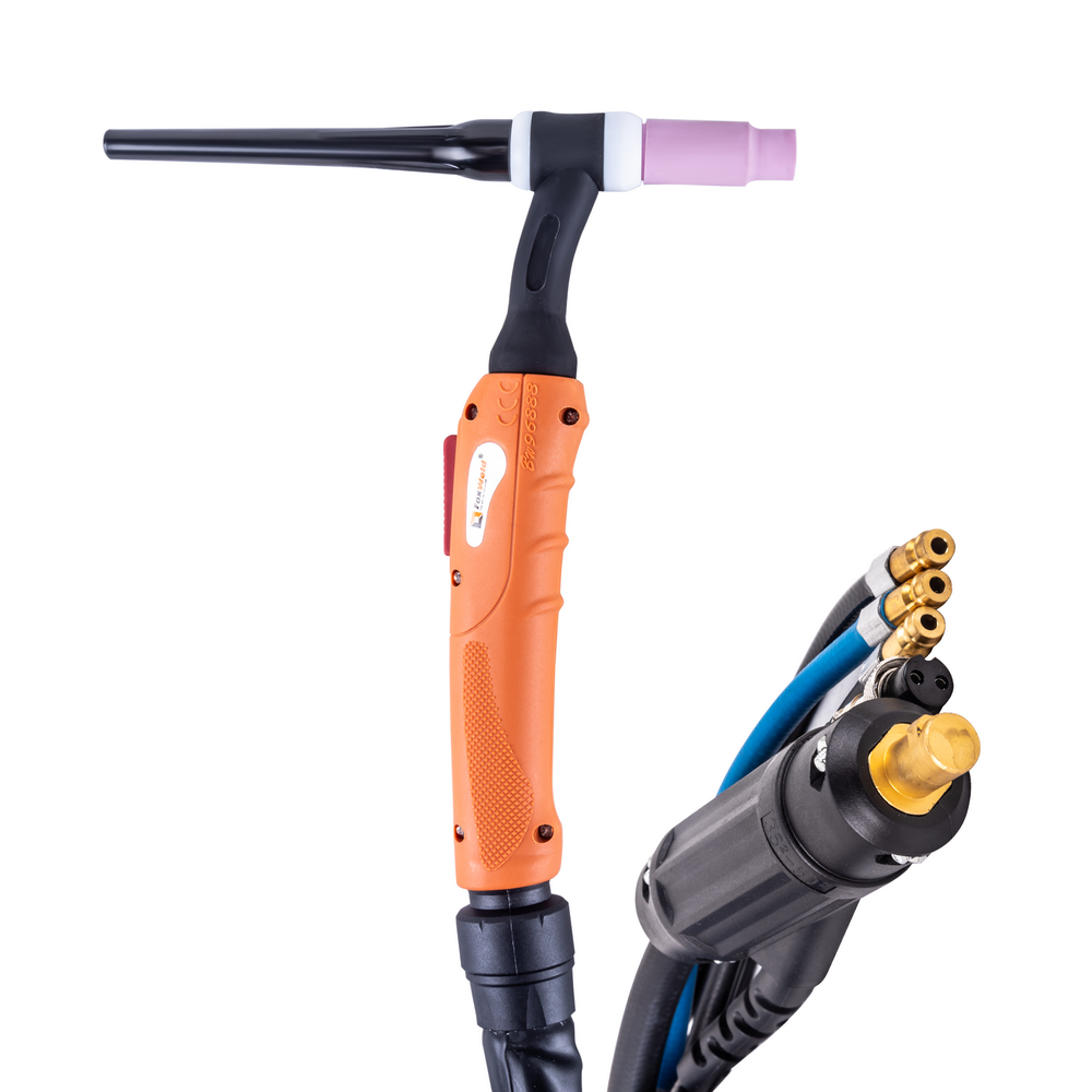 Горелка Foxweld UnoTIG-18-Flex 4м (35мм2, кнопка, ж/о)