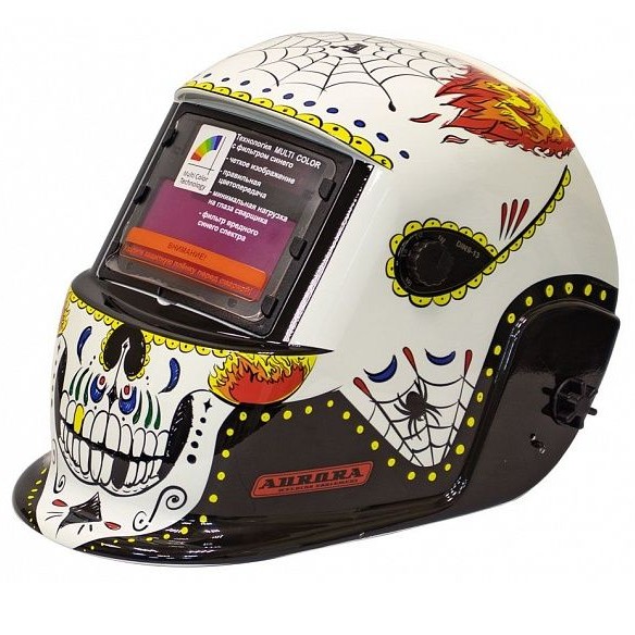 Маска сварщика "Хамелеон" SKELETON FIRE Aurora А777c(9-13DIN) 30690