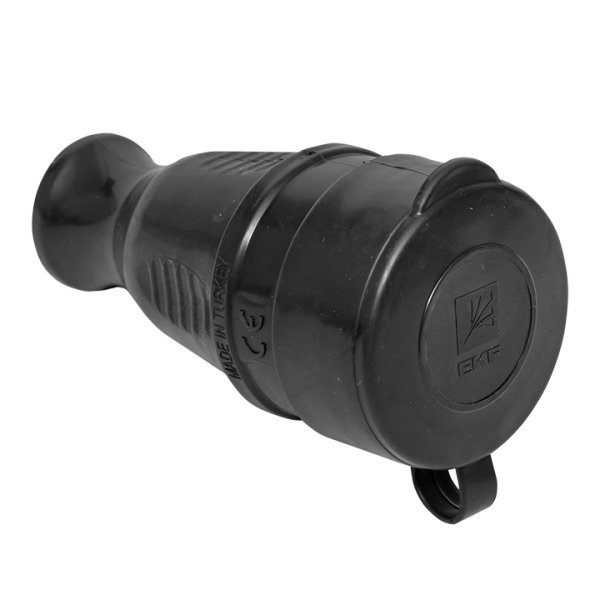 Розетка переносная с защитной крышкой каучуковая 230В 2Р+РЕ 16А IP44 PROxima RPS-012-16-230-44-r