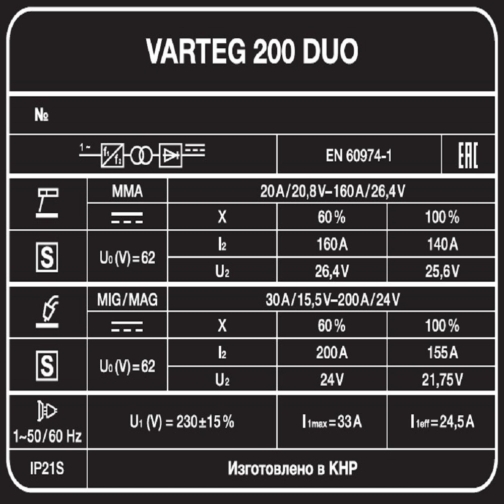 Полуавтомат Varteg 200 DUO — изображение 8