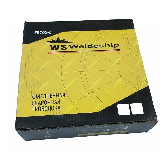 Проволока сварочная омедненная ER70S-6  Д200 д. 0,8мм (5кг) WELDESHIP