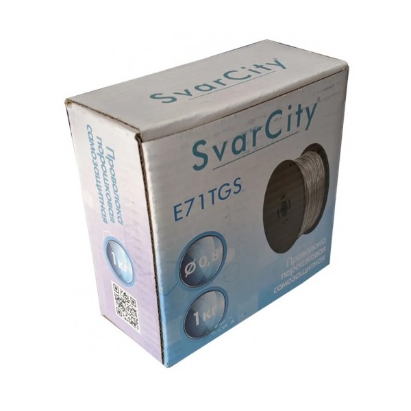 Проволока сварочная порошковая SVARCITY E71T-GS д.0,8мм (пластик, 1кг)