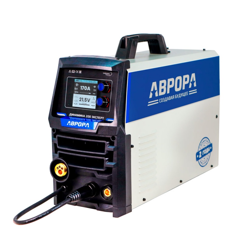 Полуавтомат сварочный Aurora Динамика 200 ЭКСПЕРТ (4 ролика, LCD, 3в1, пульс, двойной пульс) /Aurora