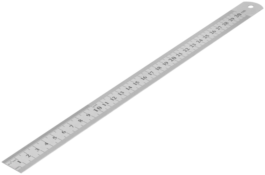 Линейка нержавеющая, 300х28мм FIT 19003
