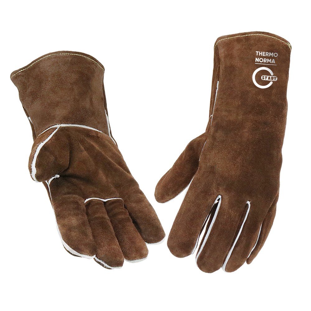 Краги TermoNorma STG1210 спилковые, утеплённые, Kevlar коричневые START