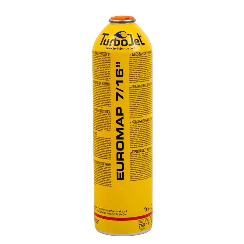 Газовый картридж EUROMAP, 385г, 750мл, TJ750GA