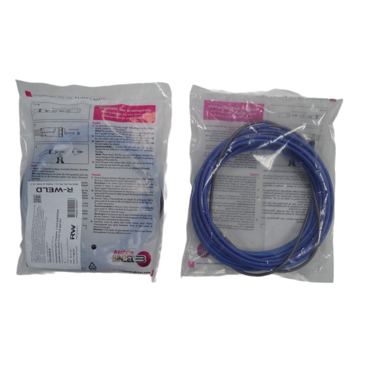 Спираль направляющая 1,5х4,5х8000мм синяя (для пров D 0,6; 0,8 мм) RU
