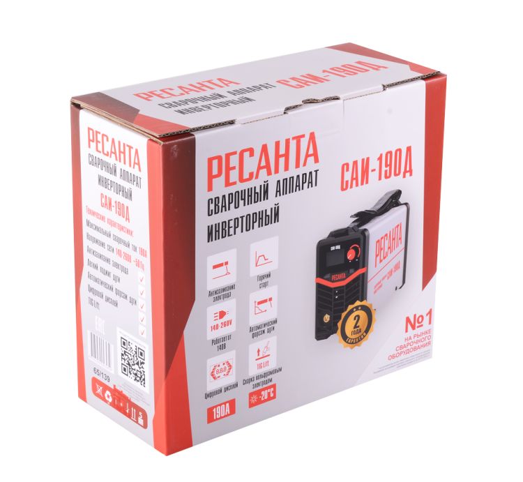 Инвертор сварочный Ресанта САИ 190Д — изображение 4