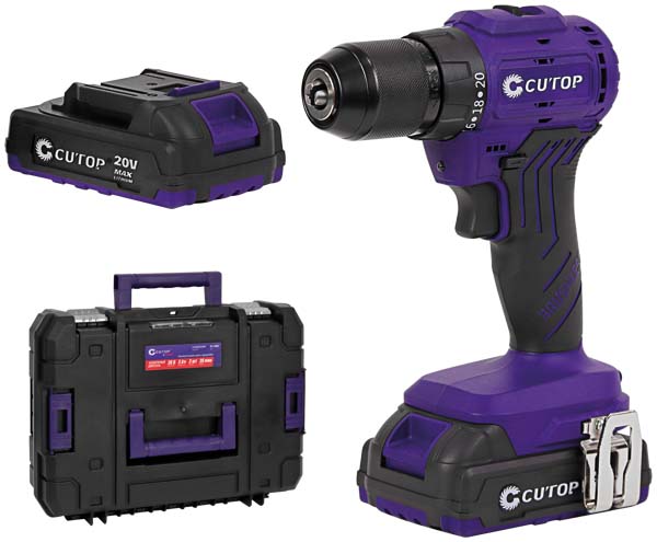 Шуруповерт Cutop E-Profi 20B 13мм 2 батареи 2Ач, з/у (купер), пл.бокс — изображение 3