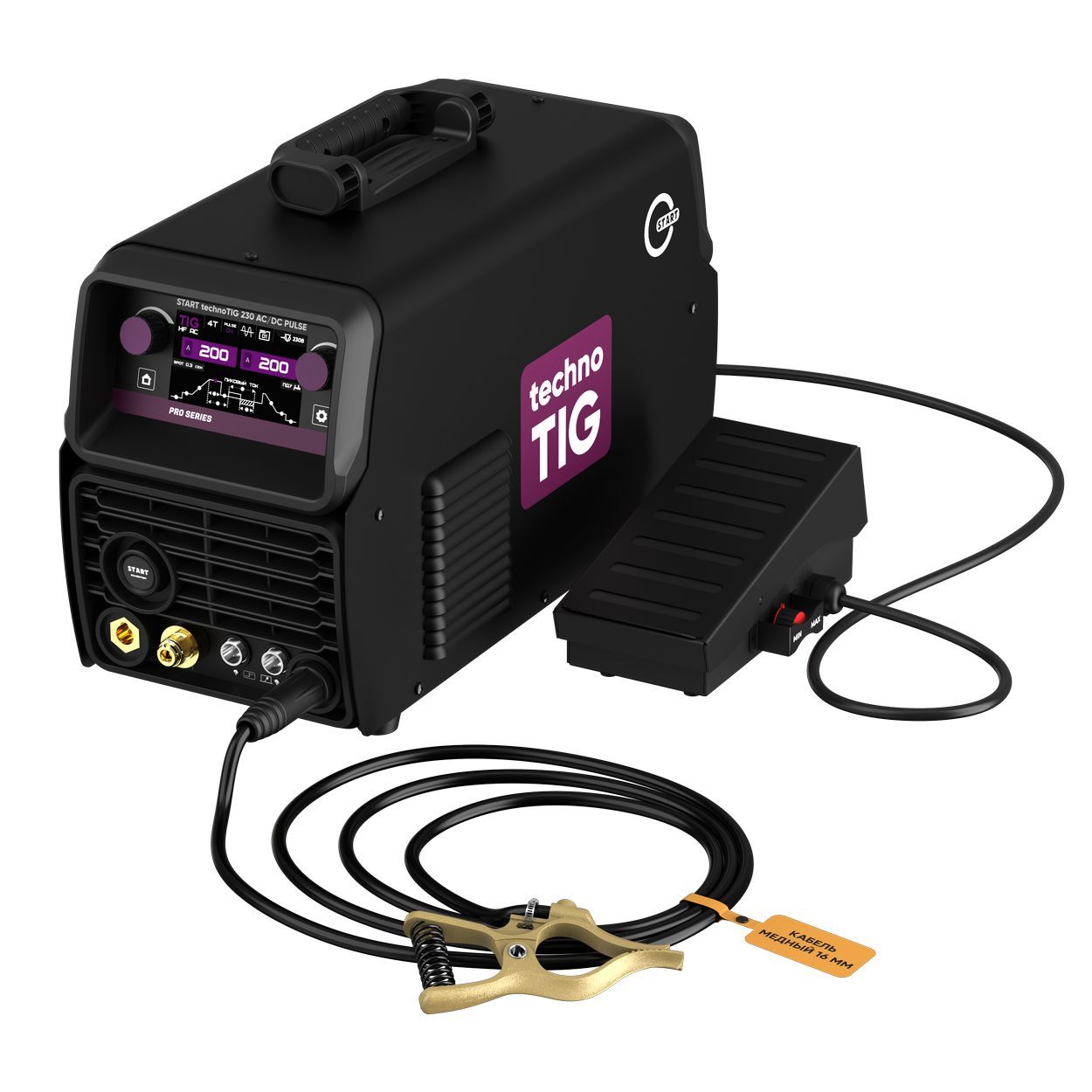 Аппарат аргонодуговой сварки START technoTIG 230 AC/DC PULSE 3ST230TAP — изображение 3
