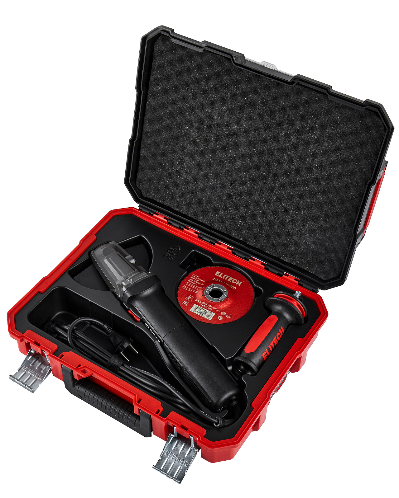 УШМ Elitech HD AG 1512E (б/щет,ф125мм 1500Вт4000-9000об/мин,2,5кг,пл.пуск,пост.обор,антирест) 205378 — изображение 2