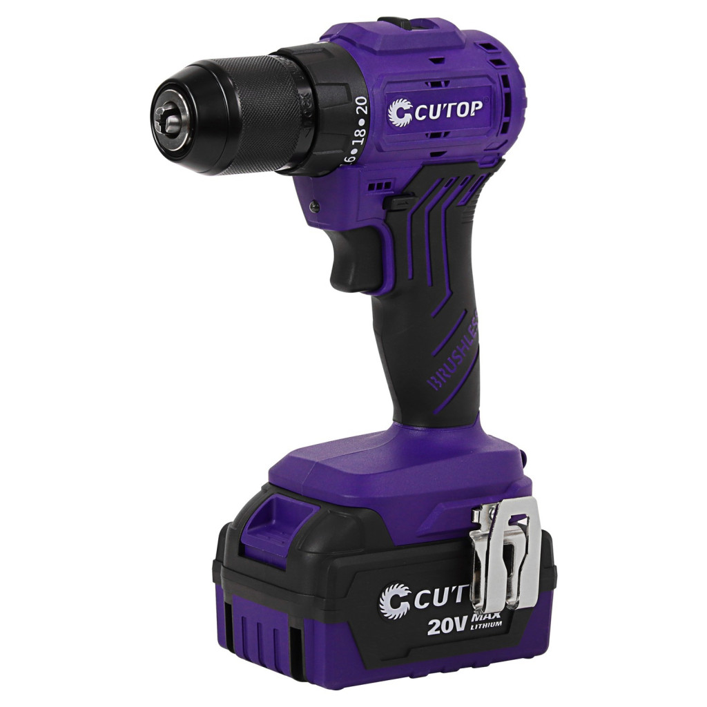 Шуруповерт Cutop E-Profi 20B 13мм 2 батареи 4Ач, з/у (купер), пл.бокс