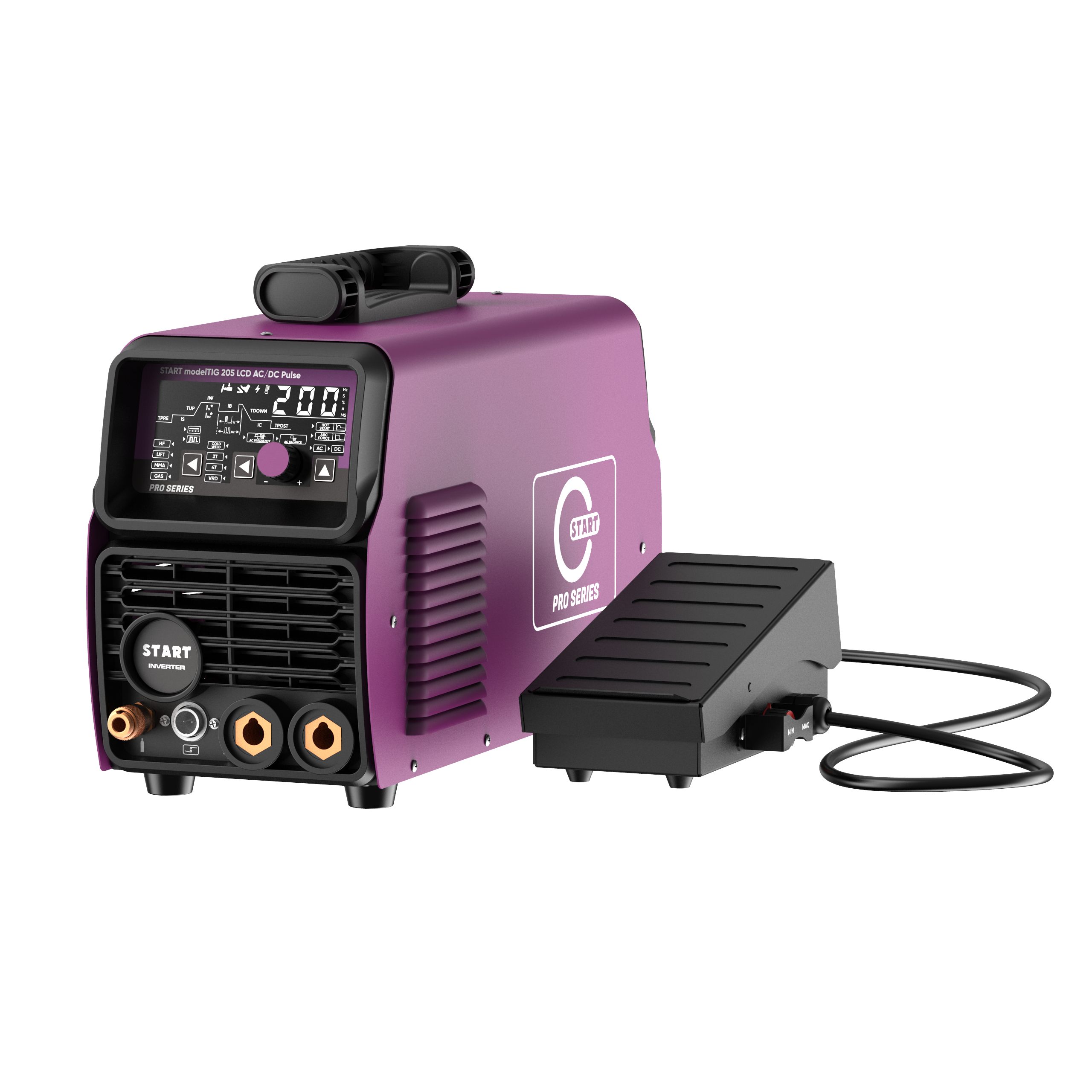 Аппарат аргонодуговой сварки START modelTIG 205 LCD AC/DC TIG PULSE