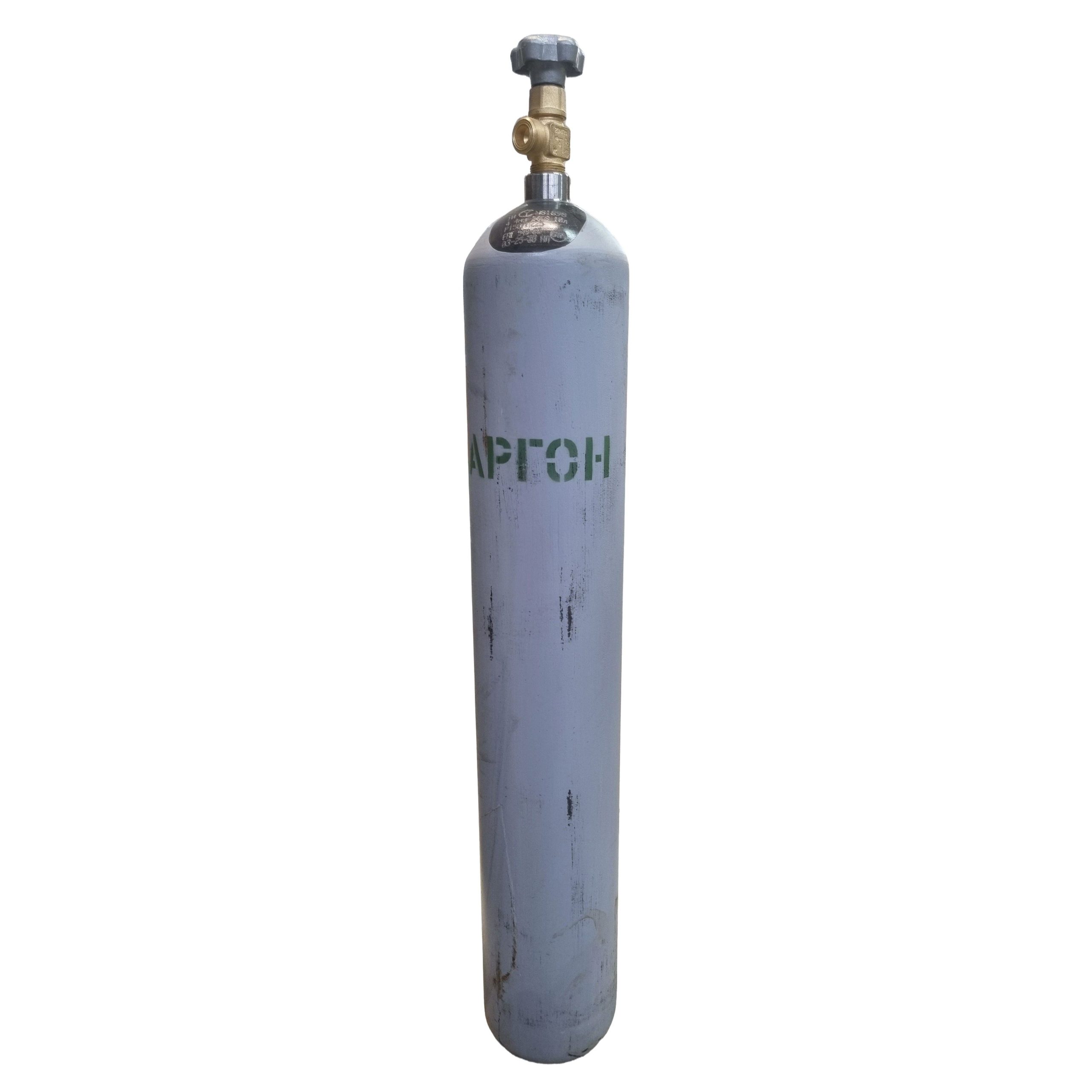 Баллон аргоновый 10л новый с газом (бесшовный) ЦИЛИНДР