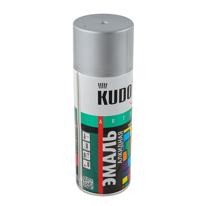 Аэрозоль KUDO серая глянц. 520мл