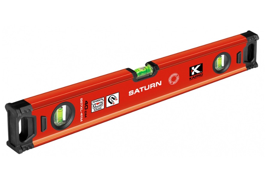 Уровень Kapro SATURN магнитный 400мм 3 капсулы 987XL