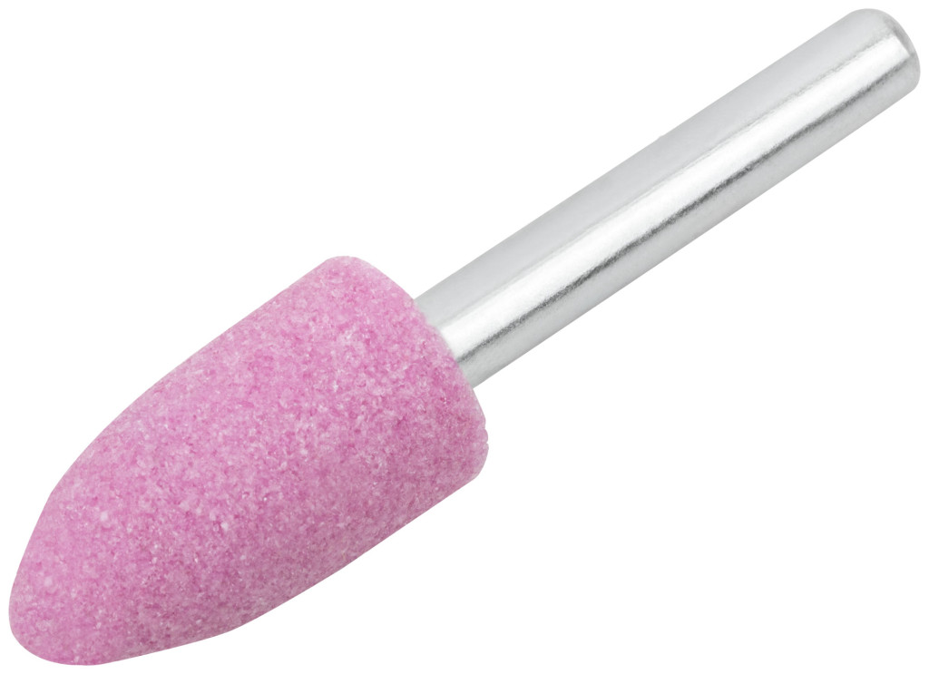 Шарошка абразивная (по металлу), хвостовик 6 мм, цилиндр с острым наконечником 14 х 25 мм FIT